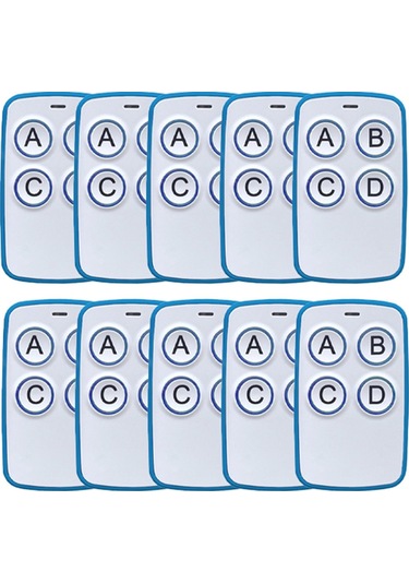 Junzhuodianpu Evrensel Garaj Kapısı Uzaktan Kumandası Çoğaltıcı Kod Yakalayıcı Klon 433mhz Kapı Anahtarlığı El Vericisi 10 Parça