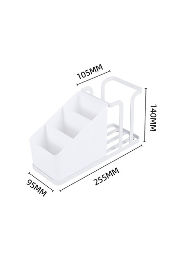Dancemonkey Tutucu Tek Raf Masaüstü Çelik Cbtx Beyaz Bardak Kahve Filtresi İçin - Yd Çok Renkli
