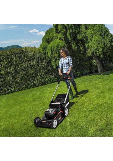 Worx Wg749e 40volt 4.0ah. Li-ion 46cm Profesyonel Kömürsüz Şarjlı Çim Biçme Fr Wg749e