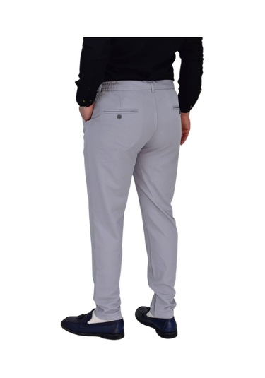 Erkek Beli Lastikli Jogger Pantolon Regular Fit Bgl-st04328 Gri