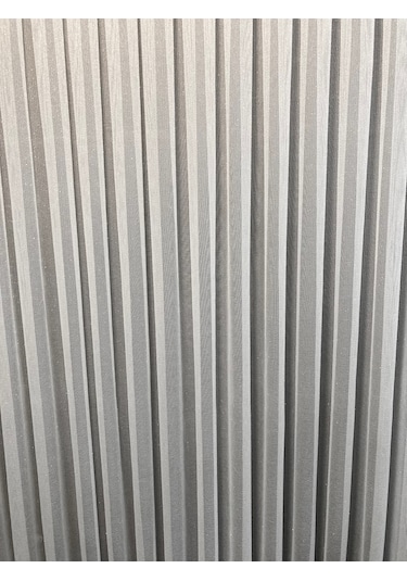 Perdefony Simli Çelik Düz Tül Perde Parlak Gramajlı Tül Ekru