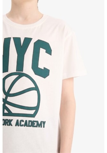 DeFacto Erkek Çocuk 2'li Takım Baskılı Kısa Kollu Tişört Şort E6542A825SMWT32