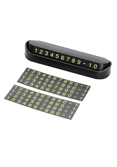 Point Araç Içi Park Telefon Numarası Fosforlu Numaratör Oto Cam Kartı