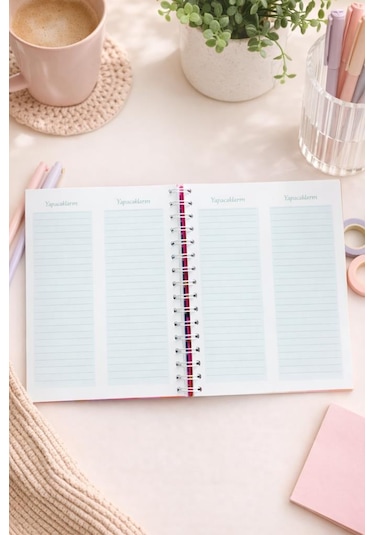 Lizy 2026-2027 Akademik Ajanda - A5 Spiralli Planner Tasarım-7 Mor