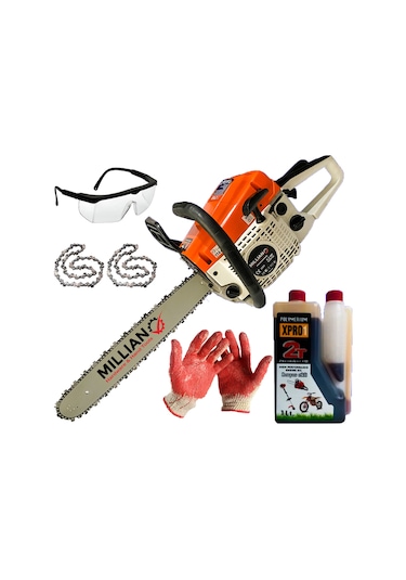 Millian Mln-tt6200set 62 Cc Benzinli Ağaç Kesme Hızar Testeresi