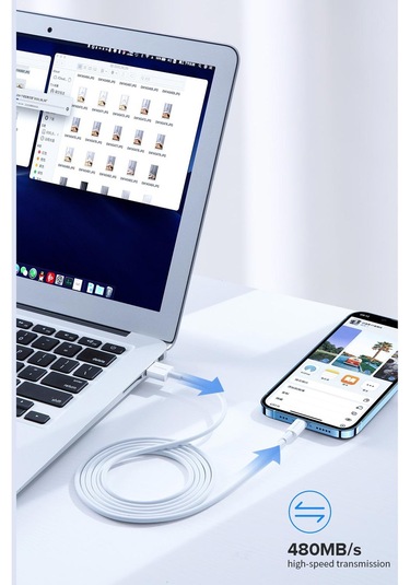 Bn96 iPhone Uyumlu 2 Metre Lightning Kablo 120w Süper Hızlı 6 Amp