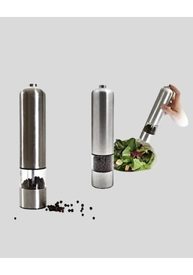 Otomatik Pilli Tuz Ve Karabiber Öğütücü Seti Renkli