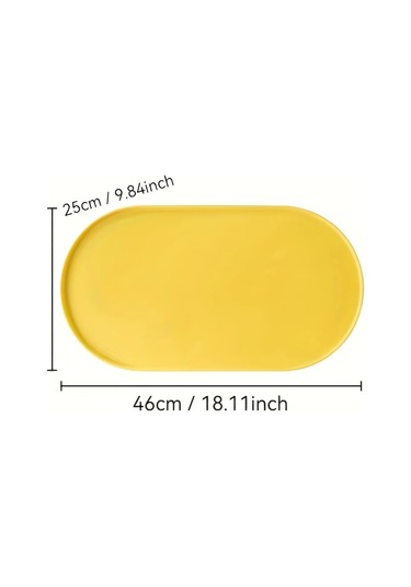 Elmpaly Pembe Kaymaz Hızlı Kurur Anti-takla Kenarlı Kedi Köpek Yemek Matı