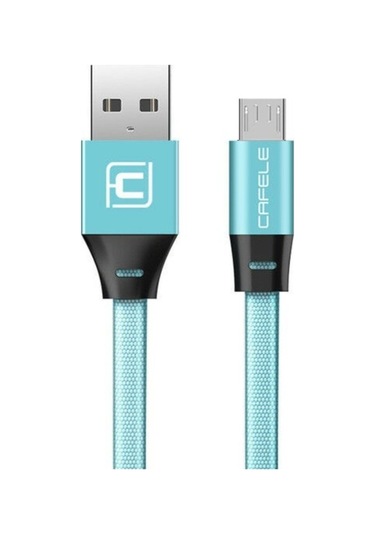 Micro Usb Flat Fiber Örgülü 2.4a Şarj Ve Data Kablosu
