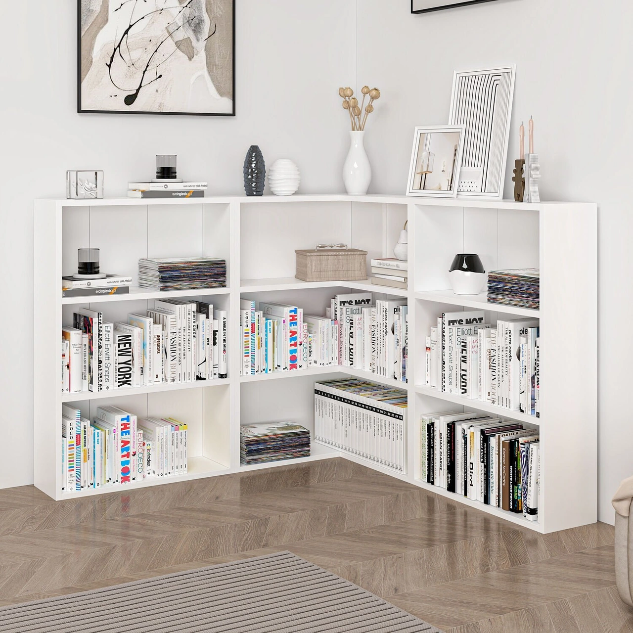 Adel Köşe Set 2 - Beyaz Beyaz