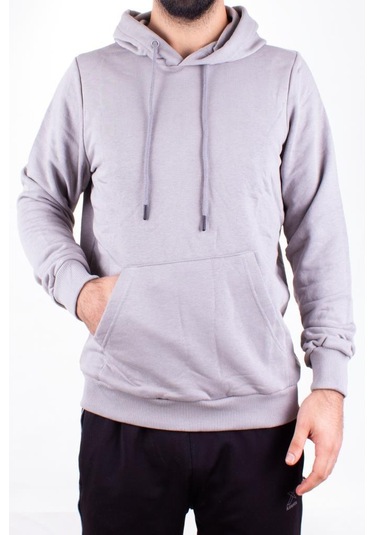 Twister 2732 Gri Kapüşonlu Erkek Sweatshirt Gri