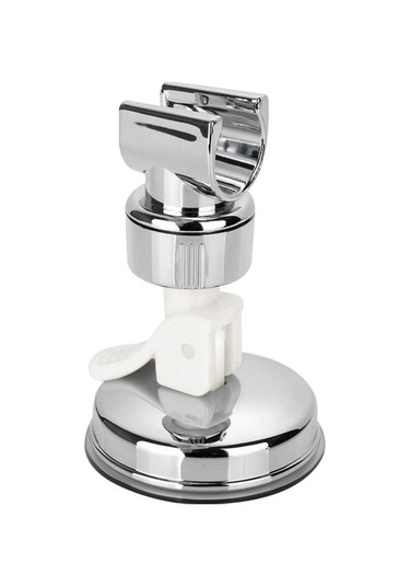 Primepickings Beyaz Abs Ev Otel Vantuz Duş Başlığı Tutucu Aksesuarları Dayanıklı Duvara Monte 2 Katlı Gri