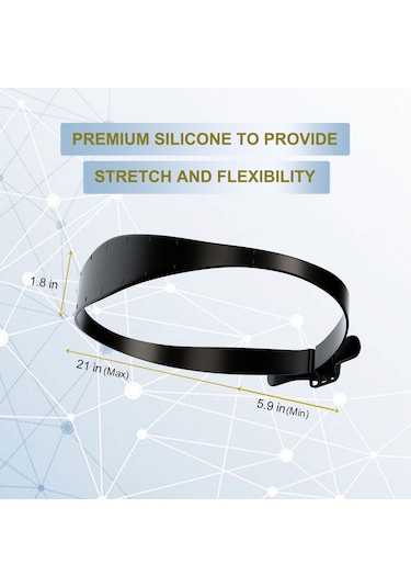 Sones Go042 Ayarlanabilir Saç Kesimi Düzeltici Cetvel Boyun Saç Düzeltici Kayış Tıraş Şekillendirme Şablonu Mavi