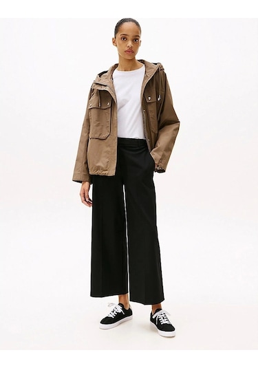 Tommy Hilfiger Kadın Canvas Metalik Siyah Sneaker Çok Renkli