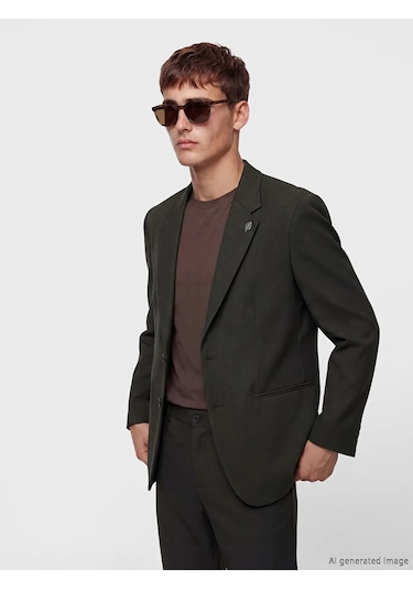 Lc Waikiki Yeşil Standart Kalıp Erkek Blazer Ceket
