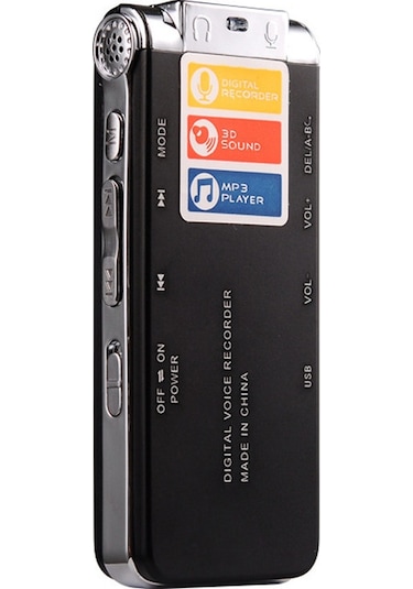 Monyee 16gb Usb Şarj Edilebilir Yüksek Kaliteli Dijital Ses Kaydedici - Dsp Gürültü Azaltma, Mp3 Çalar, Taşınabilir