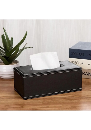 Mavi Orta Doku Tutucu Ev Islak Mendil Saklama Kutusu Masaüstü Tuvalet Kağıdı Saklama Kutusu Peçete Dispenseri Plastik Doku Kutusu