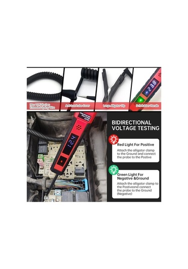 Trendooze Springsun Çok Amaçlı Ns-870 Dijital Araç Test Cihazı 4-75v Dc Çift Kutuplu Kablo Ve Arıza Tespit Gm