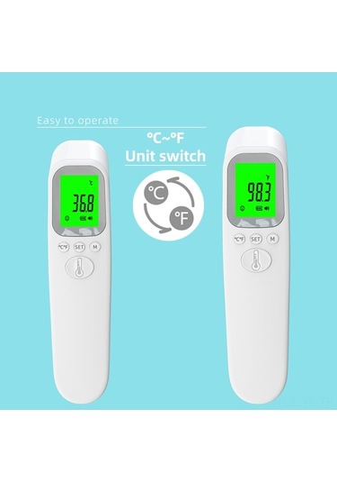 Fastbuy Yifomall Kızılötesi Alın Termometresi, Hızlı Ölçüm, Renkli Ekran, Yüksek Ateş Alarmı, Kızılötesi Termometre