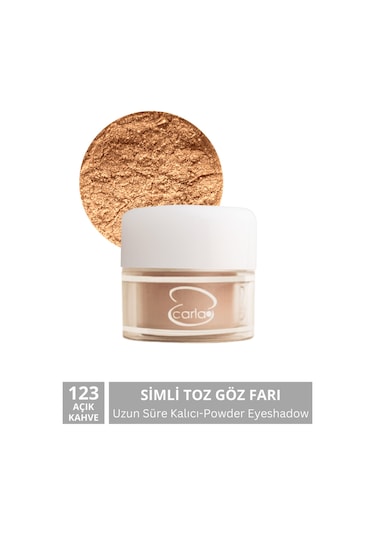 Carla Toz Göz Farı Açık Kahve Powder Eyeshadow Light Brown 123