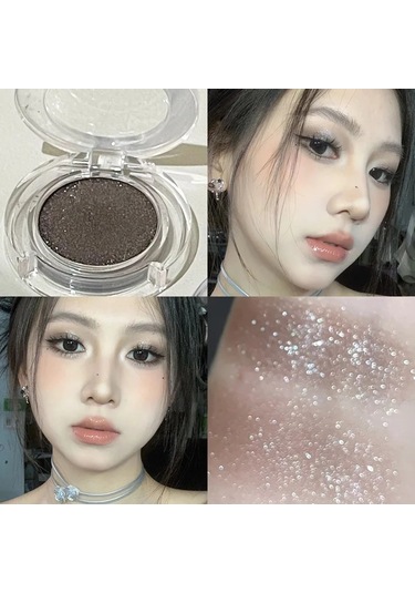 Saf Beyaz Mat Göz Farı Yalan İpekböceği Tozu Yüz Şekillendirme Parlatıcı Tek 2 C01