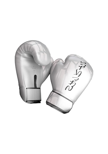 Boks Antrenman Eldiveni Müsabaka Muay Thai Egzersiz Dövüşü Boks Torbası Eldiveni 10oz Beyaz