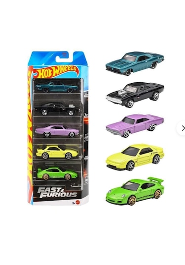 Hot Wheels Fast & Furious 2025 5 Li Araba Seti Çok Renkli