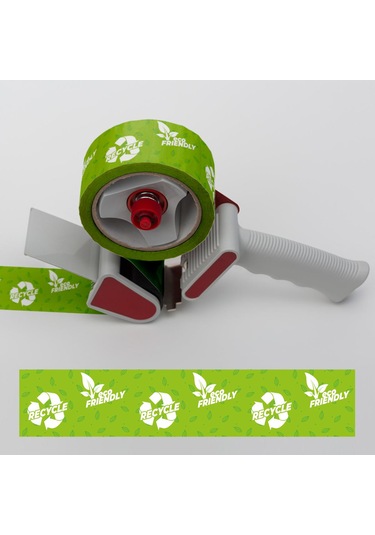 Geri Dönüşüm Yeşil Koli Bandı En:45cm Metraj:66metre 1.adet