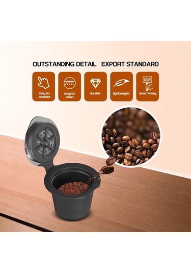 Gümüş İ Cafilas Nepc02 Yeniden Kullanılabilir Kahve Kapsülü Kahve Kapsülleri Filtresi Paslanmaz Çelik Kahve Makinesi Aks. 56600035