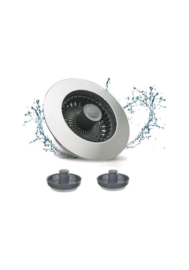 Homyl Mutfak Lavabosu Tahliye Süzgeci Hafif Paslanmaz Koku Gümüş