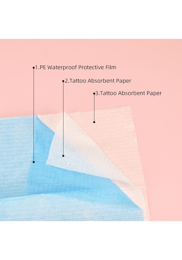 Hombey Tek Kullandım 3 Katlı Su Geçirmez Yemek Mandalı - Pe Filtre & Emici Kutuplu Kağıt, 10 Adet