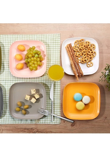 Moncase Çok Amaçlı Tabak 3'lü Set Krem