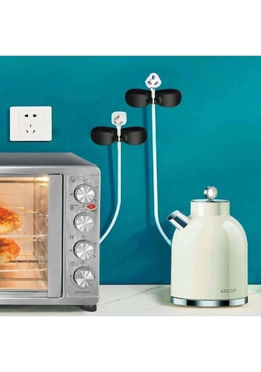 10 Adet Yapışkanlı Airfryer Kablo Sabitleyici Düzenleyici Çok Amaçlı Kablo Tutucu Kablo Toparlayıcı