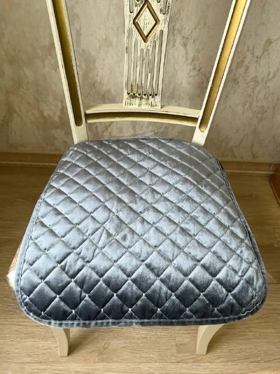 Jansu Home Tekstil' Bağcıklı Sandalye Minderi 71761954 Gri İpek