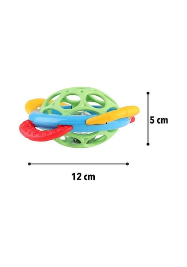 Let's Be Child 30800 Ufo Diş Kaşıyıcı ve Çıngırak 0+ Ay Çok Renkli