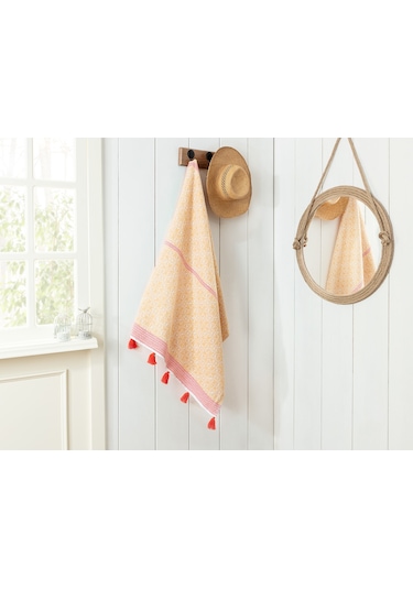Madame Coco Blancheur Jakarlı Peştemal 1kpstm0109peştamal-sarı