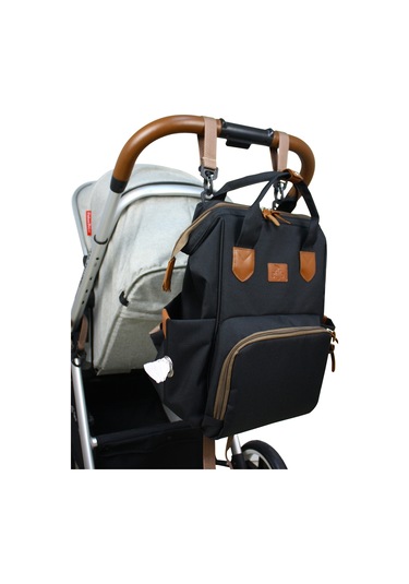 Stylo Margarita Anne Bebek Bakım ve Sırt Çantası Siyah