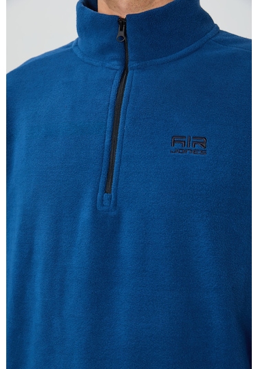 Tommy Life River Parlament Dik Yaka Erkek Polar Sweatshirt - 88310 Parlament