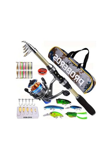 Novahub Takım Taşınabilir Teleskopik Olta Ve Makara Combo Kiti Siyah - Küçük Ve Pratik Siyah