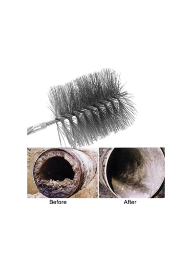 Lemestar Kömürenbesi Temizleme Fırçası, Çelik Tellerden Yapılmış, Korumalı Kaplama, Rust Ve Kir Giderici, 170mm Uzunluk, Kolay Montajlı