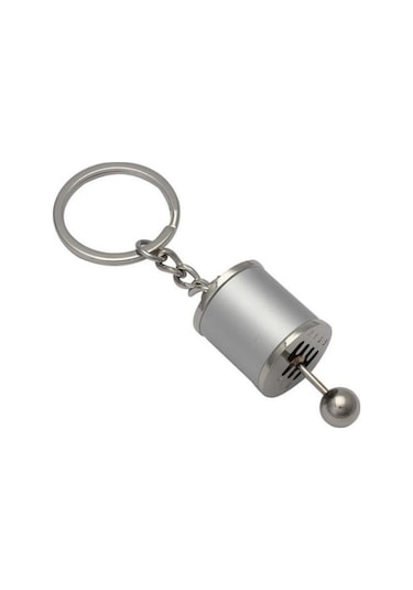 Ams Net Hareketli Araba Vites Anahtarlık Altı Hız Manuel Vites Dişli Shifter Topuzu Metal Anahtarlık