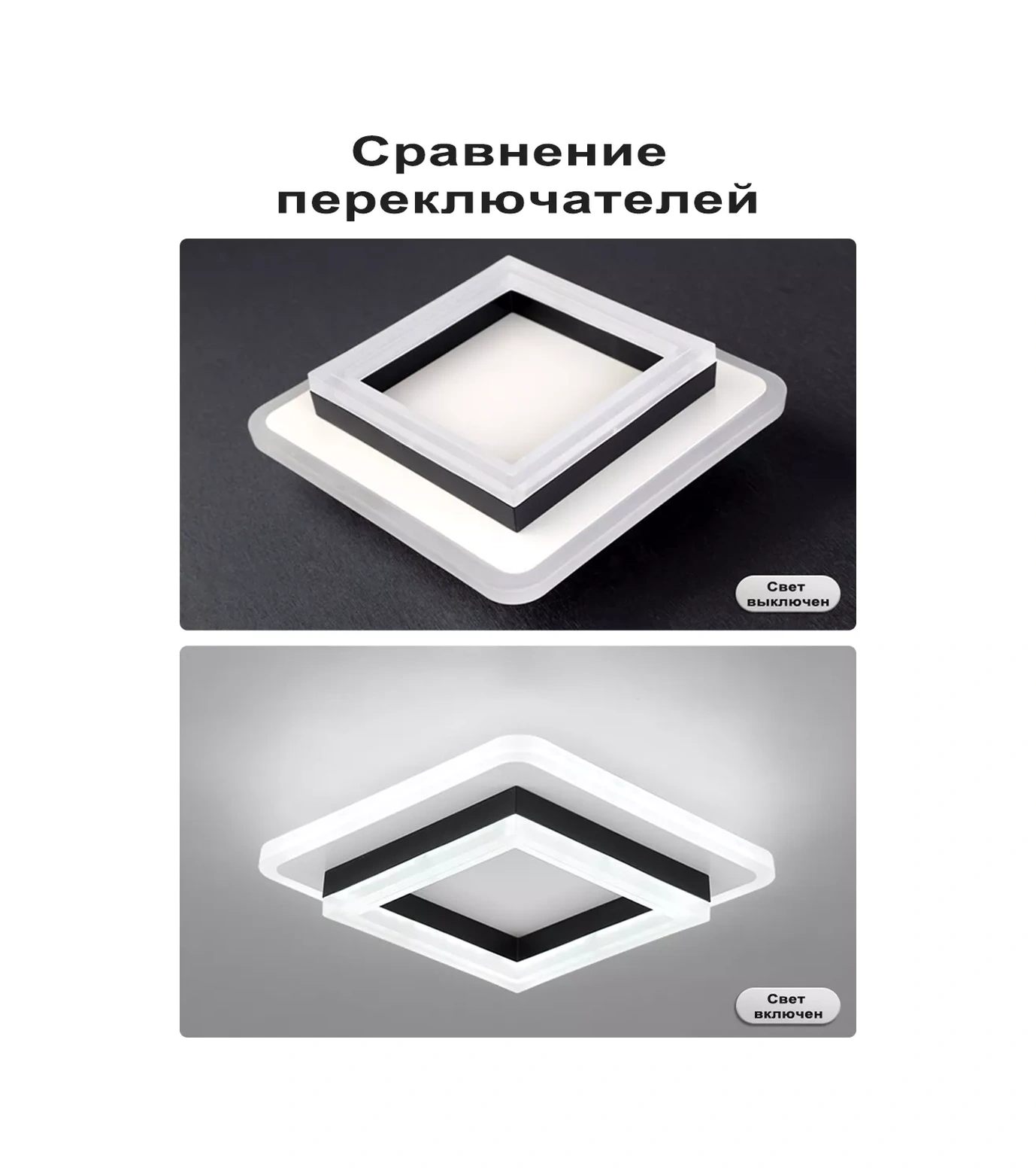 Febinez Led Tavan Lambası, Kare 237476510 Bej