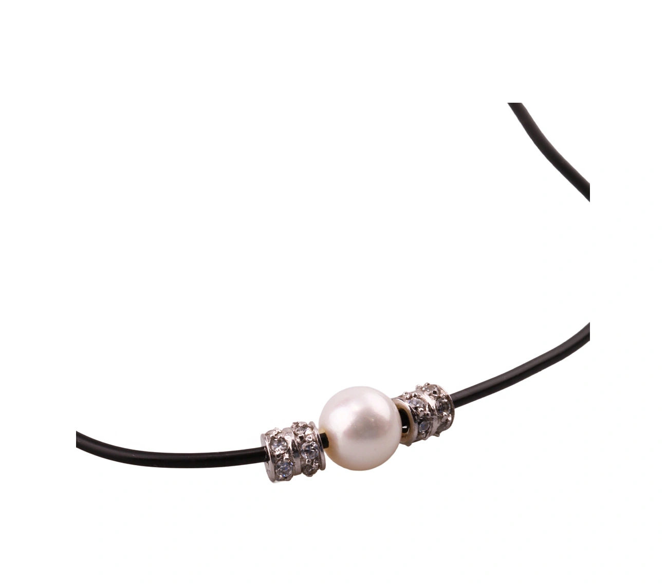 Masaliko İnci Şık Gümüş Kolye Ms3319, 925 Ayar Kadın Gümüş Kolye, Rodyum Kaplama Altın