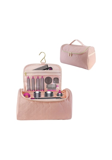 İçin Asılı Taşınabilir Stand Aksesuarları Saklama Çantası Pembe