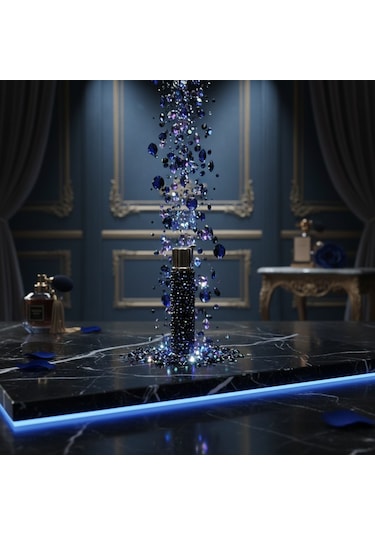 Swarovski Taşlı Çakmak Lacivert Lacivert