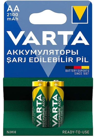 VARTA NI-MH 1.2V 2100 MAH HR6 AA ŞARJLI 2Lİ KALEM PİL