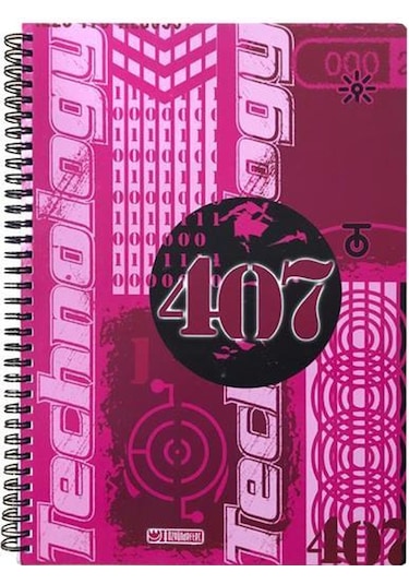 Özgün 407 A4 Karton Kapak Spiralli Defter 120 Yp. Kareli