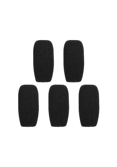 Fortunelane Küçük Mikrofon Köpük Koruması Siyah C Tipi 48mm - 5 Adet