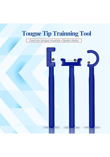 Mavi Çocuklar Çocuk Dil Ucu Egzersiz Seti Dil Eğitim Araçları Oral Kas Gücü Terapisi Konuşma Aracı