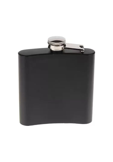Siyah 6 Oz Çelik Cep İçki Kanyak Matarası Diğer